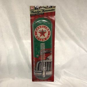 TEXACO Indoor/Outdoor Tin Metal Thermometer